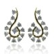 Designer Earrings with Certified Diamonds in 18k Yellow Gold - ER0012P